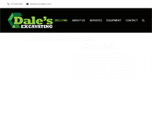 Tablet Screenshot of dalesexcavating.com